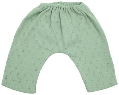 Asi poppenkleding lange katoenen broek mint - poppenoutfit.
