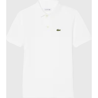 Polo Lacoste Kids Lcb Non Organic Petit Pique Blanc-Maat 128