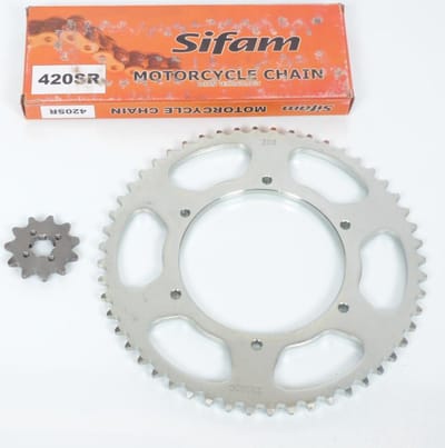 Kettingkast voor Gilera 50 SMT motorfiets 2011 tot 2019 11x52 steek 420 Al108mm Gloednieuw