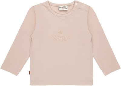 Frogs and Dogs - Ballerina Baby Shirt Dancing Queen | Sepia Rose - Katoen - Maat 50/56