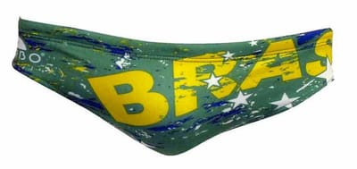 Turbo Brasil New Zwemslip Groen 11-12 Years Jongen