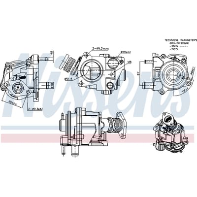 EGR-klep NISSENS 98424