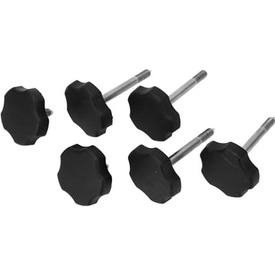 6 Pièces Boutons Broches de Cadre de Fenêtre Souple 55397132AB Remplacement pour Jeep Wrangler Jk 2007‑2018 black