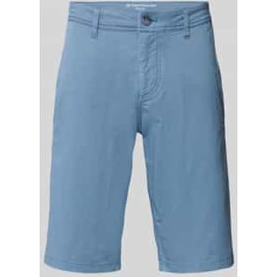 Tom Tailor - TTSLIM chino-short - Maat 30 - blue mini geometric print