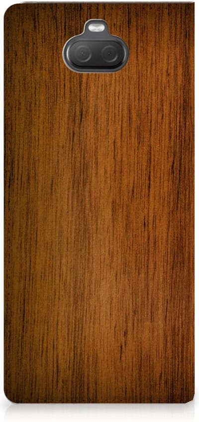 Sony Xperia 10 Plus Book Wallet Case Donker Hout