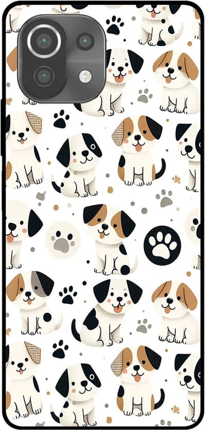 Smartphonica Telefoonhoesje Geschikt voor Xiaomi Mi 11 Lite met honden opdruk - TPU backcover case dog design geschikt voor Xiaomi Mi 11 Lite