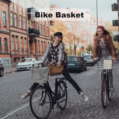 Grote Kunststof Voor-mand voor Fiets en Mobiliteitsscooter