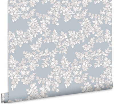 Laura Ashley Burnham Behang - Planten - 10mx52cm - Groen