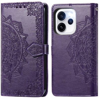 imoshion Hoesje - Geschikt voor Oppo Reno15 F (5G) - Mandala Bookcase - Paars