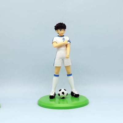 Anime Figuur 18cm Tsubasa Ozora Tsubasa PVC Hyuuga Kojirou/Wakabayashi Genzou Actie Figuur Verzameling Model Leuke Speeltjes beige