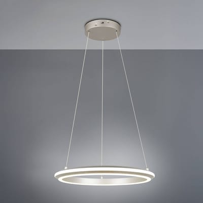 Trio Lighting LED hanglamp Amador, Ø 45 cm, nikkelkleurig, metaal, CCT