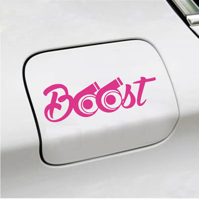 Bumpersticker - Boost - 6,3 X 19 - Roze