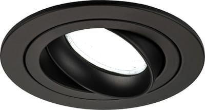 Ledvion - LED Inbouwspot Tokyo - Zwart - Dimbaar - 3W - 6500K - Ø92 mm