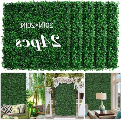 Kunstbuxus Achtergrondpanelen - Groene Haag Panelen - Binnen en Buiten Decoratie - UV-Bescherming Hoge Dichtheid - 508 x 508 cm