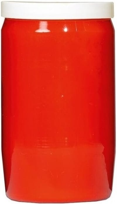 Grafkaars/gedenklicht - 10x - rood - 7 x 18 cm - 9 dagen brandtijd - Graflichten