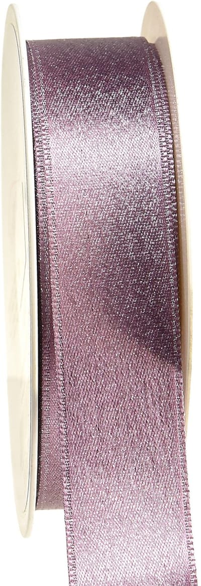 Decoratief lint, glanzend lint, roze, breedte 25 mm, lengte 20 m