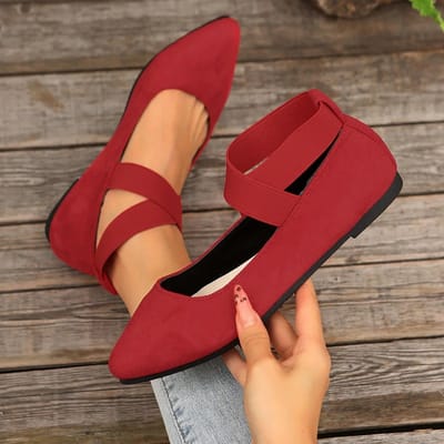 Grote Maat 43 Dames Casual Flats Lente Zomer Loafers Retro Comfortabel Ademend Instapper Zachte Platte Schoenen De Mujer 41 rood