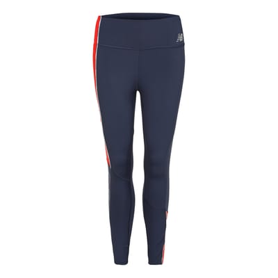 New Balance Accelerate Pacer 7/8 Tight Dames-Blauw