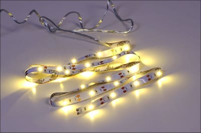 MTTProducts - LED strip - Warm witte verlichting - Individueel in te korten - 1 meter - Decoratieve verlichting - Geschikt voor binnen