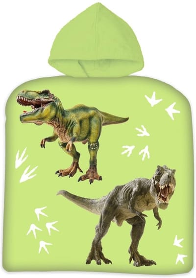Strandponcho Dino Groen 100% katoen