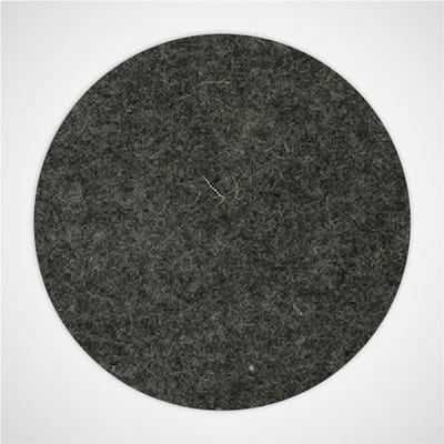 Ronde vilt onderzetter - Gemeleerd antraciet - 6 stuks - Ø 10 cm - Glas onderzetter - Cadeau - Woondecoratie - Woonkamer - Tafelbescherming - Onderzetters Voor Glazen - Keukenbenodigdheden - Woonaccessoires - Tafelaccessoires
