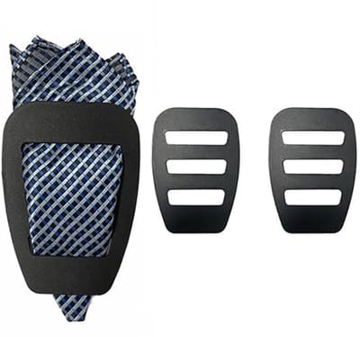Set van 2 zakdoekhouders voor heren - Zwart, perfect voor bruiloften en formele gelegenheden