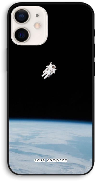 Case Company® - Hoesje geschikt voor iPhone 12 hoesje - Alone in Space - Biologisch Afbreekbaar Telefoonhoesje - Bescherming alle Kanten en Schermrand