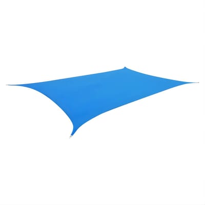 Rechthoekige Zonnescherm Zeil 4 x 6 m – Premium HDPE Schaduwdoek voor Tuin, Achtertuin, Terras en Park – Outdoor Sun Shade Sail – Blauw