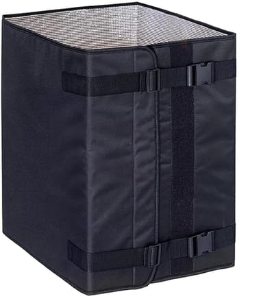 Bijenkast Hoezen - Winter Beschermer - Bijenstal Warm Houden - Vierlaags Warmtebehoud - 194 x 63 cm - Zwart