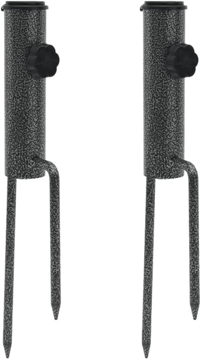 Parasol Grondpennen - Parasolhouder Set - Stabiliteit Buiten - Inclusief Grondpennen - 9 x 35 cm - Verzinkt