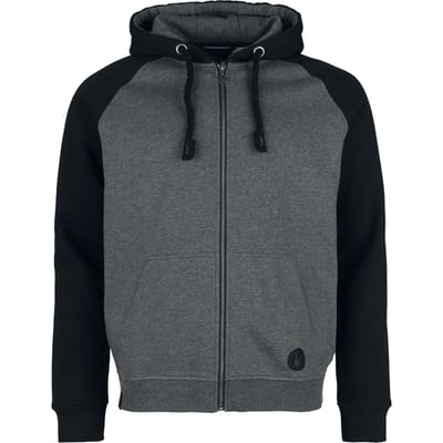 R.E.D. by EMP Vest met capuchon - Tweekleurig Capuchonjack met Raglanmouwen - M tot XXL - voor Mannen - zwart-grijs