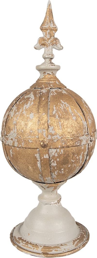 Clayre & Eef Decoratie Ornament Ø 19x45 cm Bruin Metaal