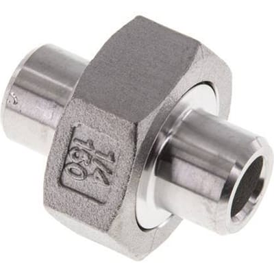 Rechte Koppeling 13.5mm Laseinde RVS Conische Afdichting 16bar
