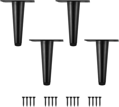 Set van 4 Metalen Meubelpoten met Antislip Basis voor Tafel en Kast