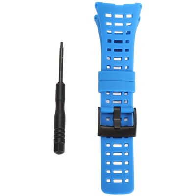 Bracelet de montre de remplacement pour Suunto Ambit 1 2 2S 2R 3 Sport 3 Run 3 PEAK Réglable Caoutchouc Souple Bleu blue