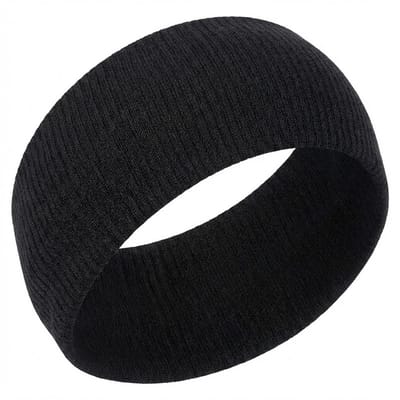 Zwarte brede elastische haarband voor dames – rekbare sport en mode hoofdband – comfortabel textiel haaraccessoire