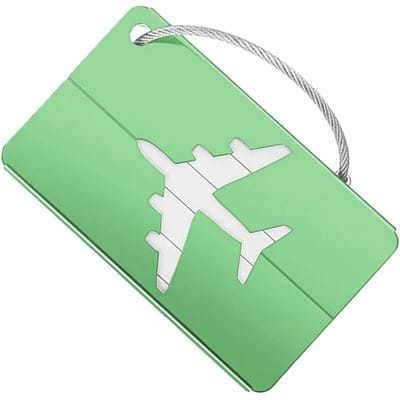 Reisbagagelabel van aluminiumlegering Hanger Bagagelabel Kofferlabel Vliegtuig met naam ID-kaarten Anti-verlies Effen kleur Reisaccessoires