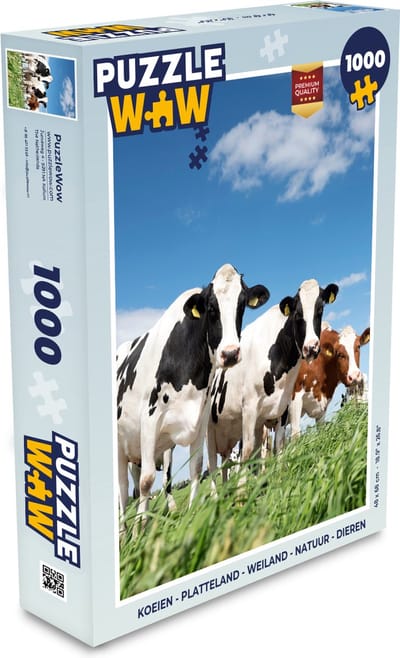 Puzzel Koeien - Platteland - Weiland - Natuur - Dieren - Legpuzzel - Puzzel 1000 stukjes volwassenen