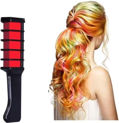 CHPN - Haarkrijt - Haarstift - Tijdelijke haarverf - Haar Verf - Rood - Rode haarverf - Haarkleur - Haarkleuring - Wateroplosbaar - Wegwerp