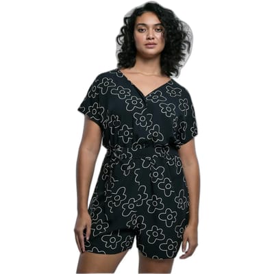 Shorts jumpsuit met viscose riem voor vrouwen Urban Classics GT