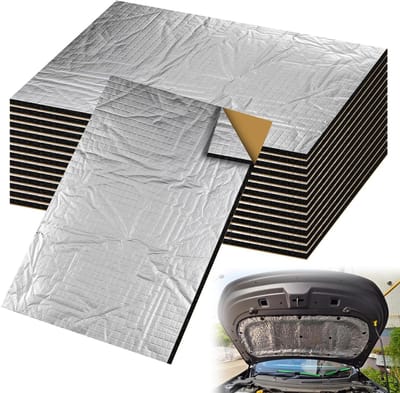 15 stuks zelfklevende isolatiematten voor auto: 250 x 180 x 5 mm, geluidsisolatie, anti-dreun, vocht- en waterbestendig