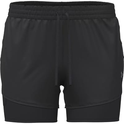 Under Armour Velociti Pro 4in 2n1  Hardloopshorts Dames-zwart, zilver