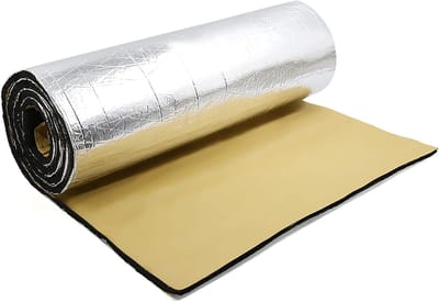 Isolatiemat Auto - Geluidsisolatie Warmte - Motor Geluidsdemping - Waterdicht Vochtbestendig - 200 x 100 cm - Zilverkleurig