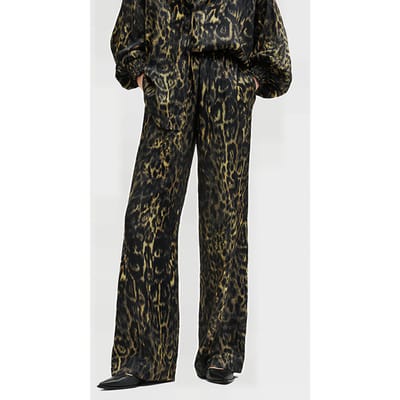 AllSaints Charli Trouser Jinx Golden Brown Maat: 12 | Wijde Broeken Outlet | Dames | Bruin