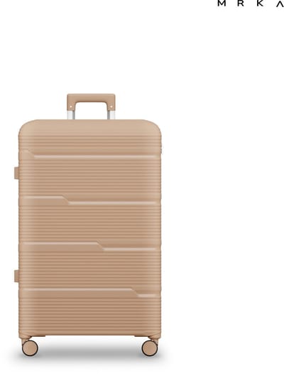 MRKA® Milano - Reiskoffer Medium (M) - Midnight - Koffers - Koffer - Koffer Groot - Koffer Ruimbagage - Koffer Medium - Koffer 20 KG - Suitcase - Valies - Polypropyleen Koffer - Lichtgewicht - TSA Slot - Cijferslot - 360° Wielen - 60x40x25cm – 60 Ltr