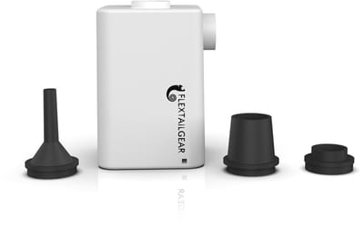 Flextail Gear luchtbed pomp Max Pump Plus - Elektrische luchtpomp pomp luchtbed 3600 mAh - Luchtbedpomp oplaadbaar - Wit
