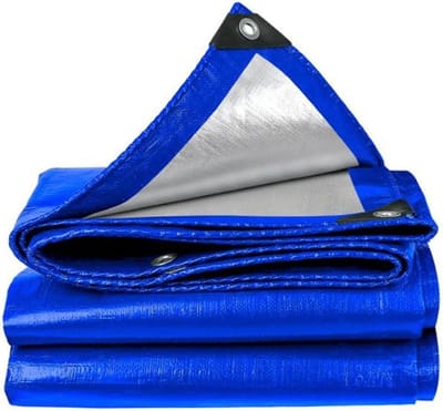 Beschermzeil - Afdekzeil Zeildoek - Materiaal Beschermen - Regen en Uv-Bestendig - 150 x 220 cm - Marineblauw