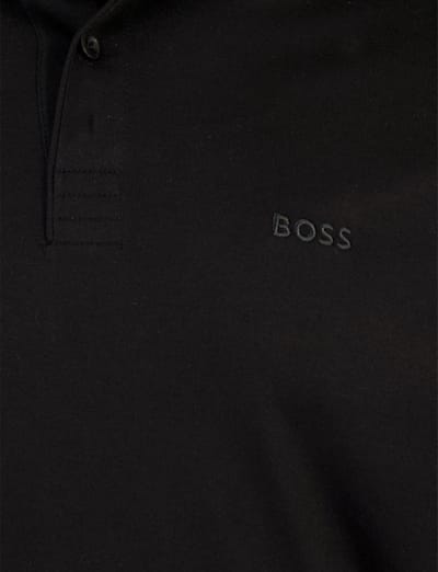 Hugo Boss polo lange mouw zwart