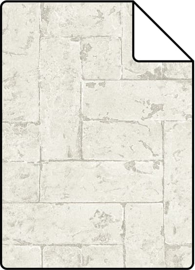 Proefstaal Origin Wallcoverings behang bakstenen lichtbeige - 26,5 x 21 cm - 347568-S