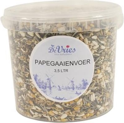 Papegaaienvoer GranenMix De Vries - Gezonde Voeding met Granen en Zaden - 1.8kg